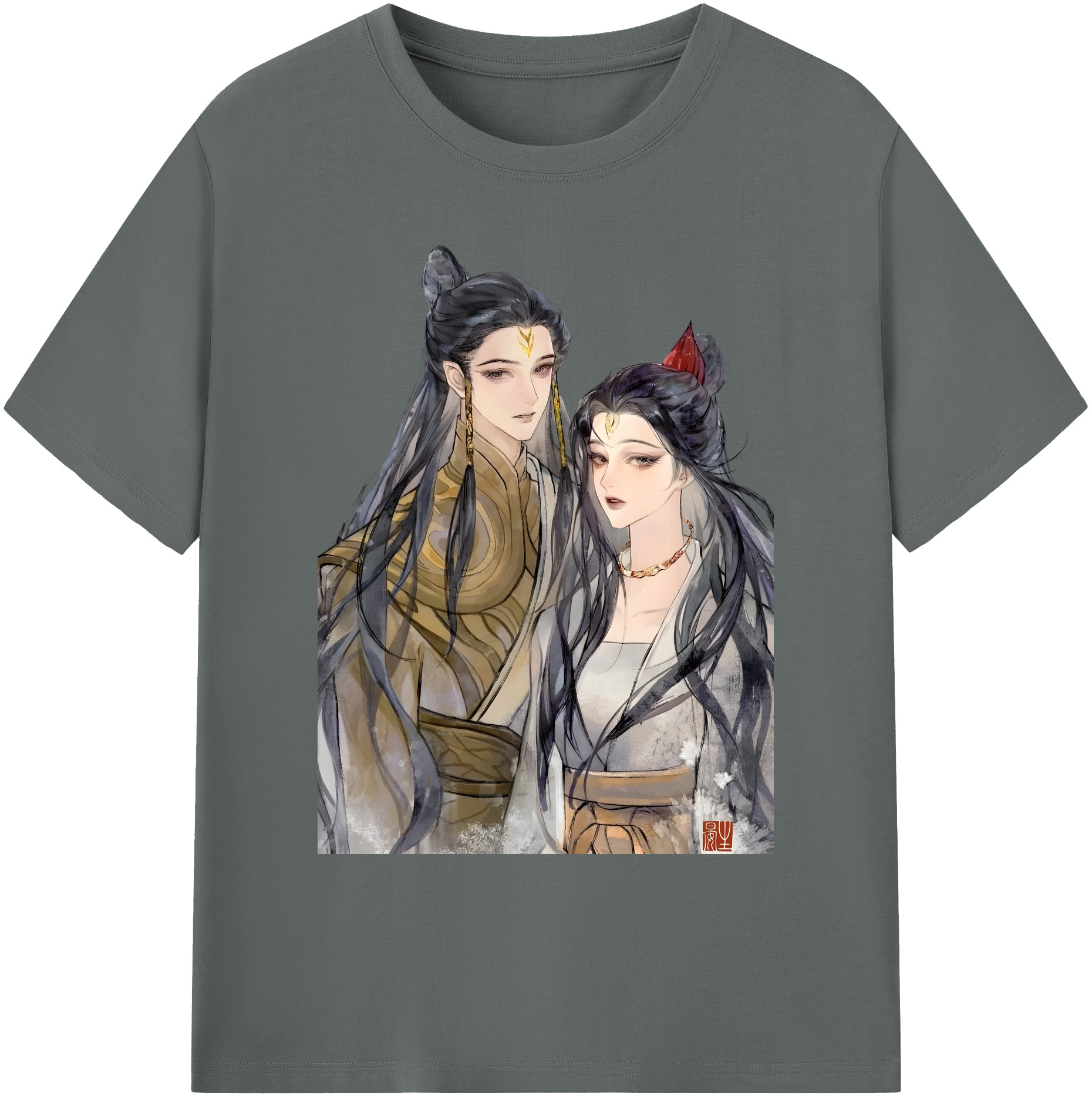 （画像用） Ne Zha 2 ナタ 魔童の大暴れ 綿100％ メンズ半袖Tシャツ｜肌触りやわらか＆通気性